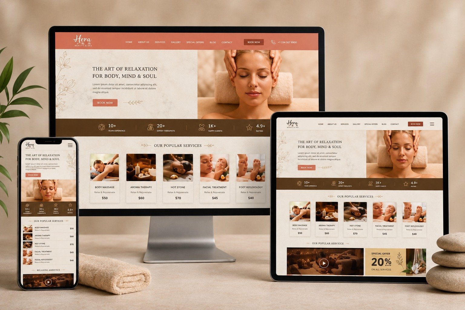 App promo landing page