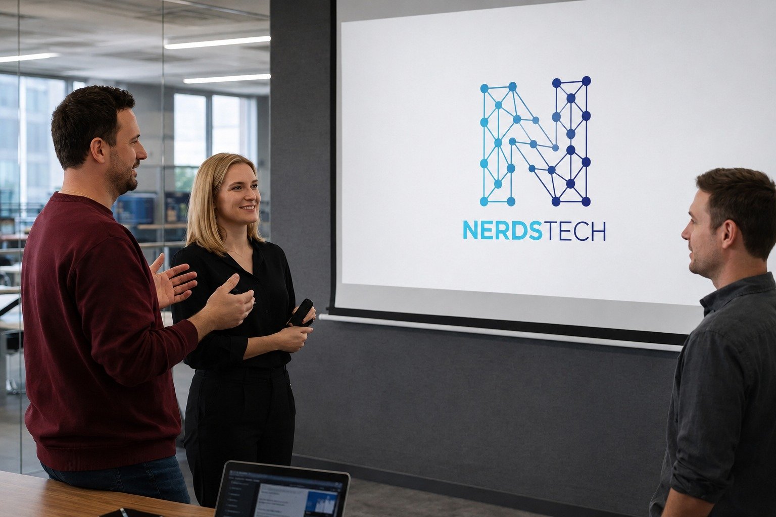 Healthcare Web Design - Team Discussion at NerdsTech